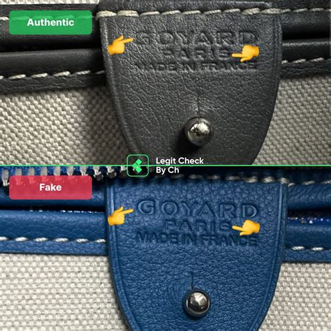 goyard falsa|goyard bag identification.